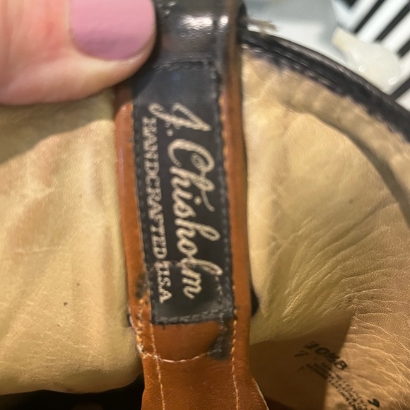 Men’s J. Chisholm Black Western Cowboy Boots Size 10.5B - Picture 8 of 8